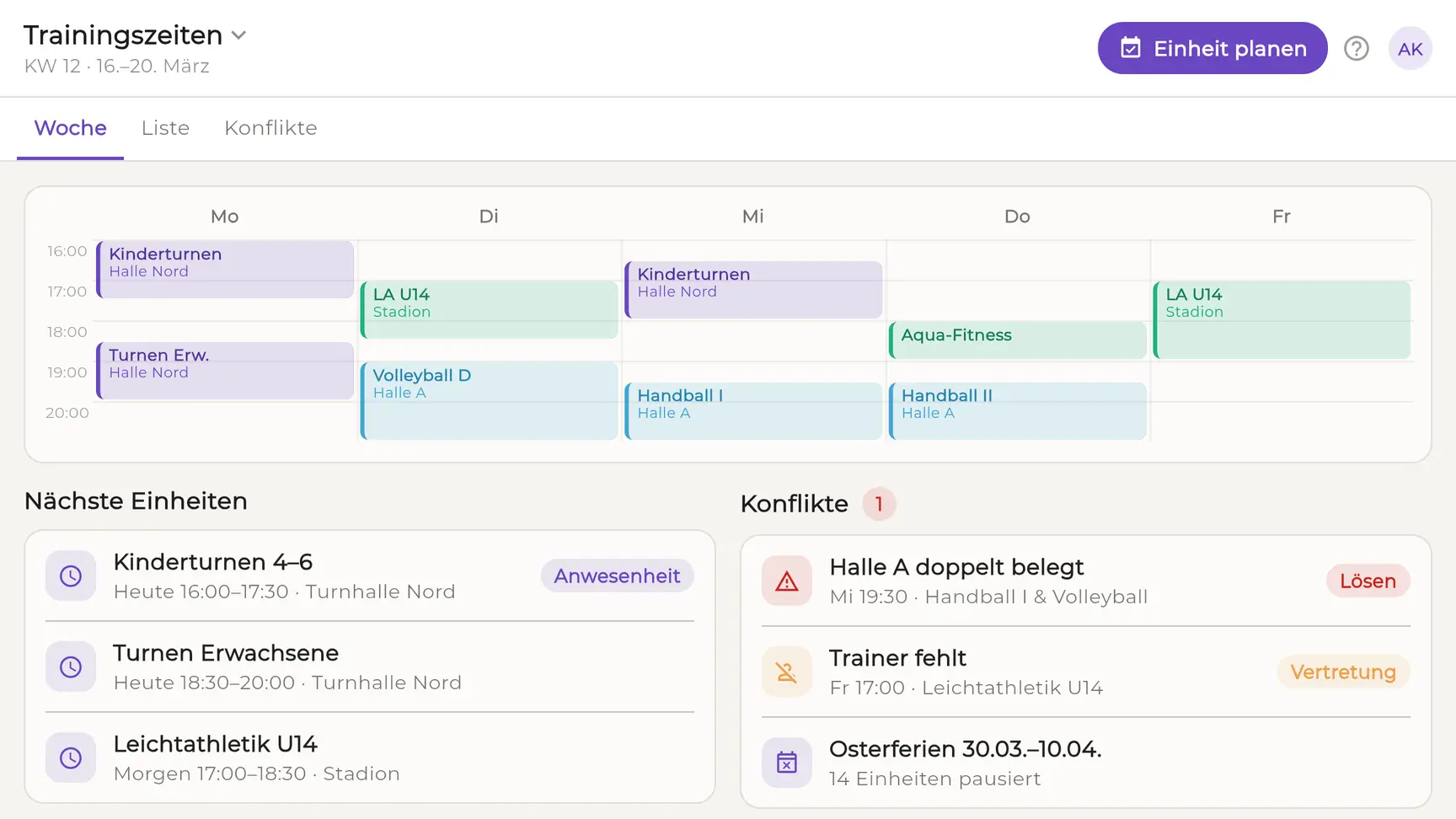 EhrenVision: courses_sessions_overview