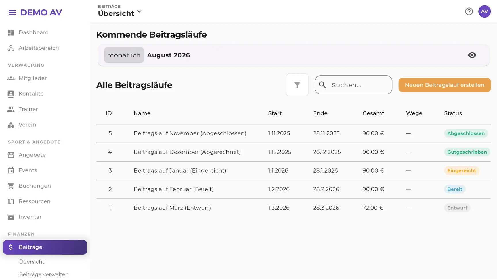 EhrenVision: Der Beitragslauf dauert Minuten, nicht ein Wochenende