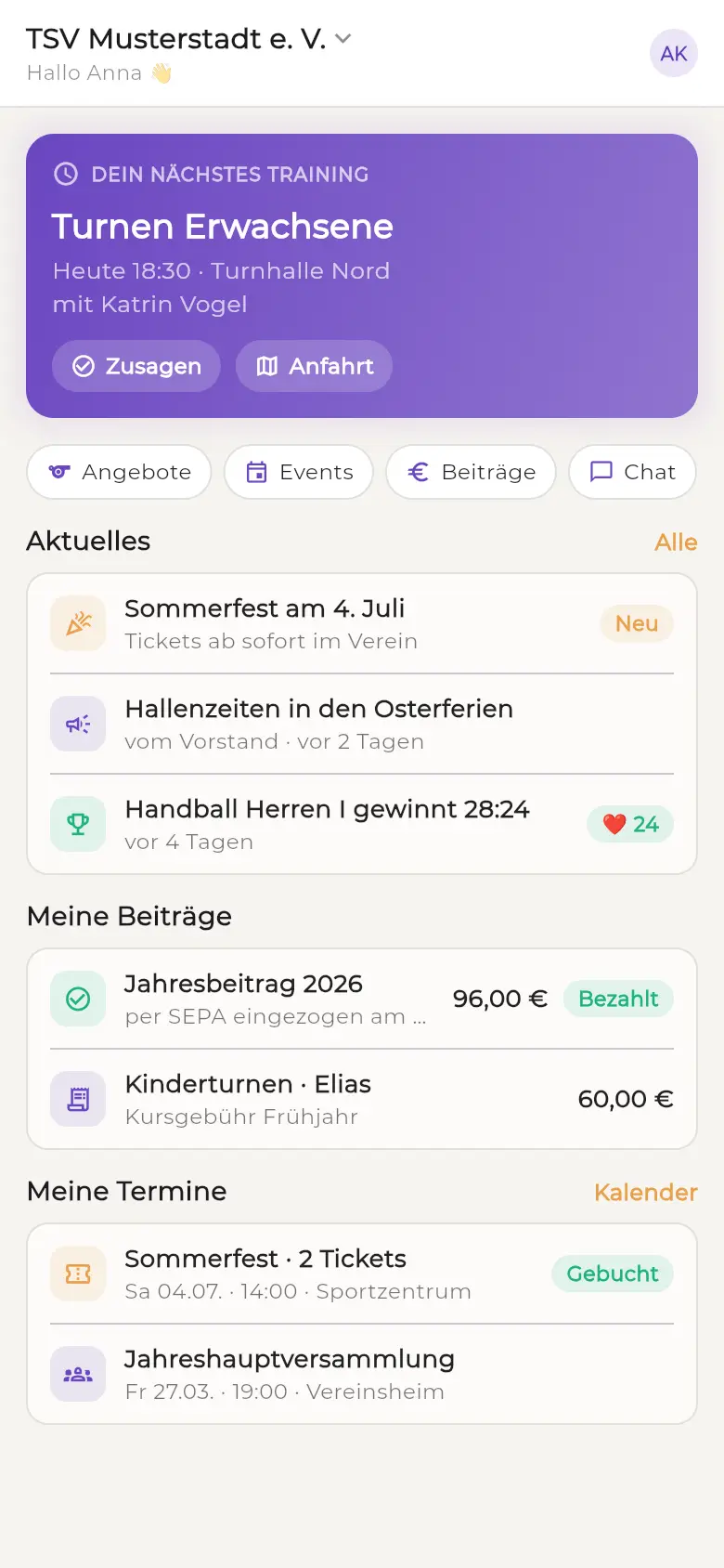 EhrenVision: Die App für deine Mitglieder